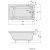 Wanna akrylowa prostokątna 120x70 cm LILY SLIM 25111S Polysan rysunek