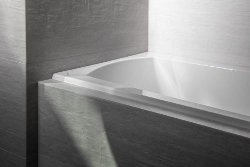 Wanna akrylowa prostokątna 150x70 cm LILY SLIM 72273S Polysan krawędz