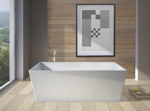 Wanna wolnostojąca 159x65 cm KVADRIE GVKV1590 Gelco aranżacja