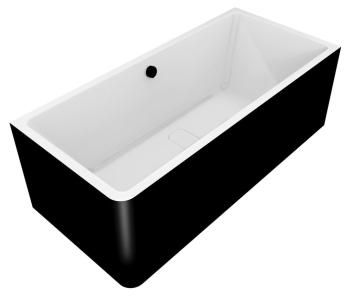 Wanna wolnostojąca 195x85 cm przyścienna MARLENE CURVE R MONOLITH 78731MCRB Polysan