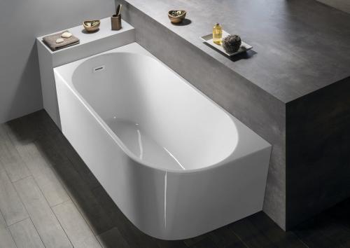 Wanna wolnostojąca 150x75 cm lewa TIBERA L E1047 Aqualine aranżacja