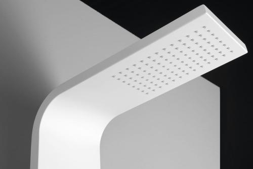 Panel prysznicowy z baterią biały JACOB WN682 Sapho deszczownia