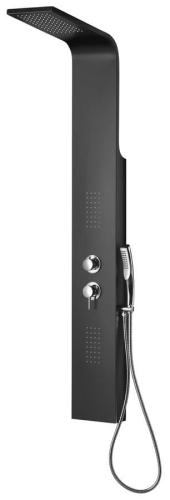 Panel prysznicowy z baterią czarny mat JACOB WN683 Sapho