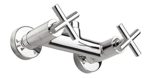 Bateria natryskowa ścienna do zestawu natryskowego 990e chrom połysk AIRTECH 586R Sapho