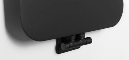 Grzejnik 490 x 1390 mm czarny mat 511 W EVOLLA MI1400 Sapho podłączenie