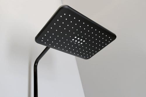 Zestaw prysznicowy z baterią termostatyczną czarny mat DARK KJ639 Sapho deszczownia