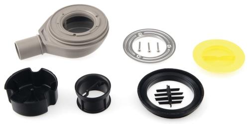Syfon do brodzika prysznicowego 90 mm DN40 biały FLEXIA GEBERIT 17771 Polysan zestaw