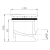 Syfon do brodzika prysznicowego 90 mm stal nierdzewna polerowana PF408 Aqualine rysunek
