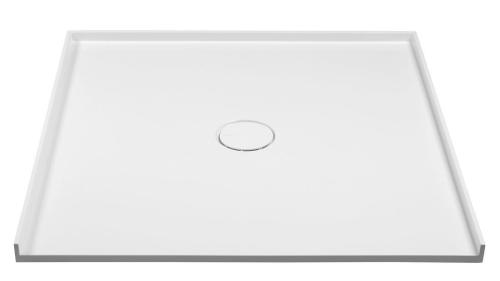 Brodzik prysznicowy kwadratowy kompozytowy 90 x 90 cm biały MIRAI 73185 Polysan wygląd