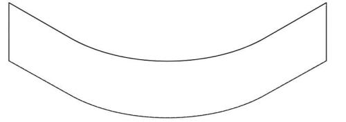 Obudowa czołowa do brodzika prysznicowego SELMA R55 90 x 90 cm 28812 Polysan rysunek