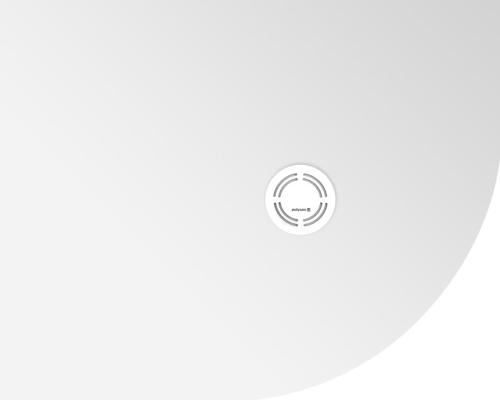 Brodzik prysznicowy półokrągły kompozytowy R55 100 x 80 cm biały lewy FLEXIA 91241 Polysan