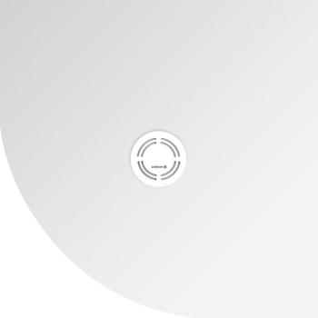 Brodzik prysznicowy półokrągły kompozytowy R55 80 x 80 cm biały FLEXIA 91171 Polysan