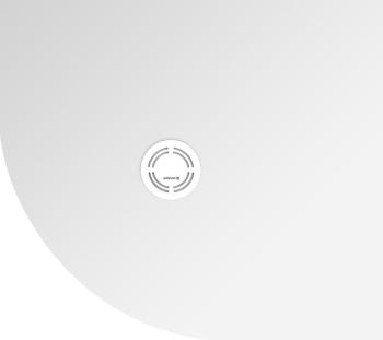 Brodzik prysznicowy półokrągły kompozytowy R55 90 x 80 cm biały prawy FLEXIA 91231 Polysan