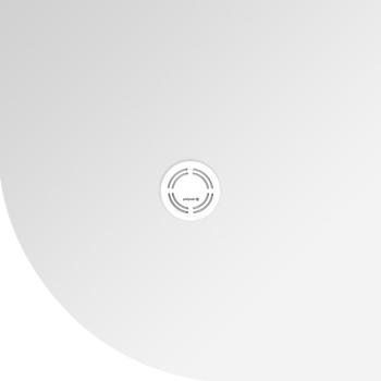 Brodzik prysznicowy półokrągły kompozytowy R55 90 x 90 cm biały FLEXIA 91181 Polysan