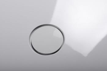 Brodzik prysznicowy prostokątny kompozytowy 90 x 80 cm biały lewy MIRAI 73167 Polysan syfon