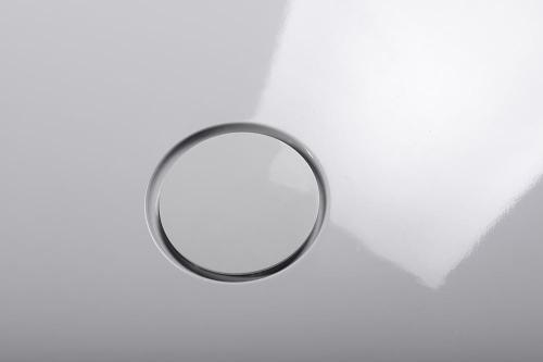 Brodzik prysznicowy prostokątny kompozytowy 90 x 80 cm biały lewy MIRAI 73167 Polysan syfon