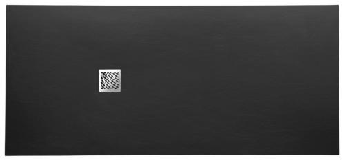 Brodzik prysznicowy prostokątny kompozytowy 140 x 90 cm czarny MITIA PMC14090 GELCO