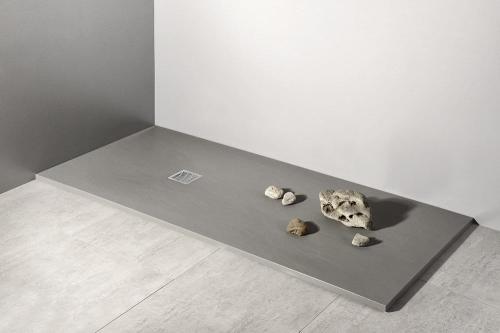 Brodzik prysznicowy prostokątny kompozytowy 140 x 90 cm szary MITIA PMS14090 GELCO wizualizacja