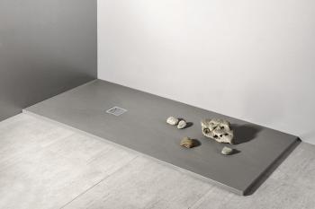 Brodzik prysznicowy prostokątny kompozytowy 160 x 90 cm szary MITIA PMS16090 GELCO  wizualizacja