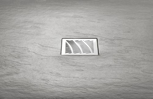 Brodzik prysznicowy prostokątny kompozytowy 160 x 90 cm szary MITIA PMS16090 GELCO  kratka