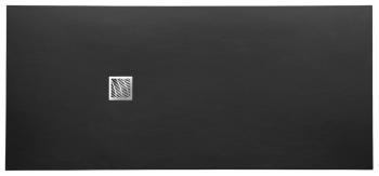 Brodzik prysznicowy prostokątny kompozytowy 200 x 90 cm czarny MITIA PMC20090 GELCO