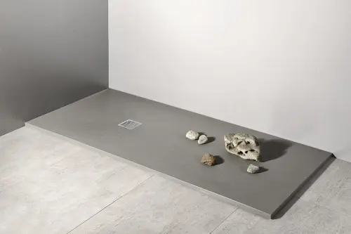 Brodzik prysznicowy prostokątny kompozytowy 120 x 90 cm szary MITIA PMS12090 GELCO wizualizacja