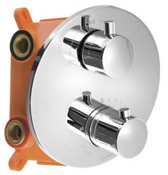 Bateria prysznicowa podtynkowa 2 funkcyjna chrom RH399 Sapho cała