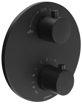 Bateria prysznicowa podtynkowa 2 funkcyjna czarny mat RH399B Sapho