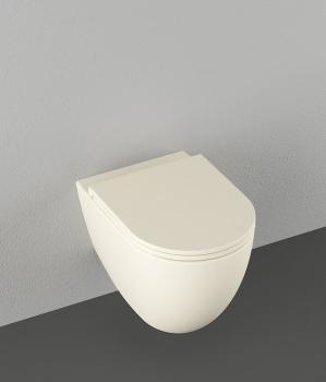 Miska WC podwieszana RIMLESS 36,5 x 53 cm Ivory INFINITY 10NF02004-2K Isvea wizualizacja
