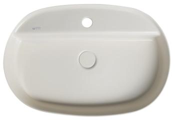 Umywalka nablatowa ceramiczna 60 x 40 cm Ivory INFINITY OVAL 10NF65060-2K Isvea z góry