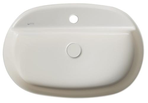 Umywalka nablatowa ceramiczna 60 x 40 cm Ivory INFINITY OVAL 10NF65060-2K Isvea z góry