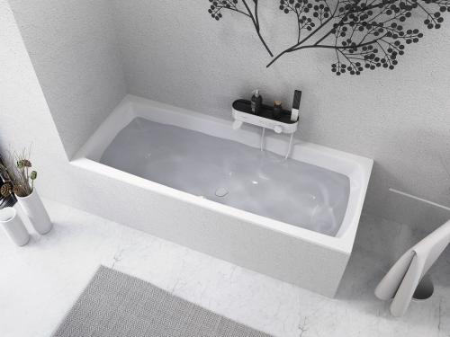 Wanna akrylowa prostokątna 170 x 70 cm LILY SLIM 72230S Polysan wizualizacja