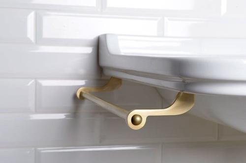 WALDORF Reling do umywalki 40 cm, brąz 740893 Kerasan zamontowana