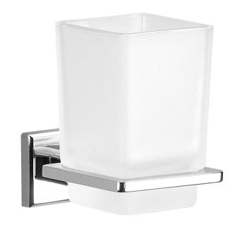 Kubek szkło mleczne/chrom COLORADO 6910 Gedy