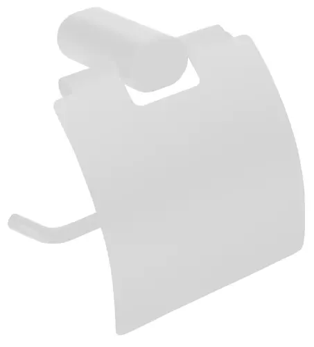 Wieszak na papier toaletowy z pokrywą biały mat FLORI RF007/14 Gedy