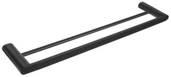Wieszak na ręczniki podwójny 60 cm czarny mat FLORI RF011/15 Sapho