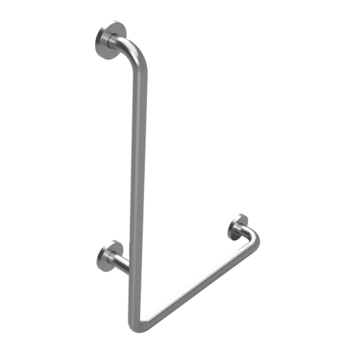 Poręcz kątowa ścienna lewa 63 x 89 cm stal nierdzewna szczotkowana HELP 301112042 Bemeta