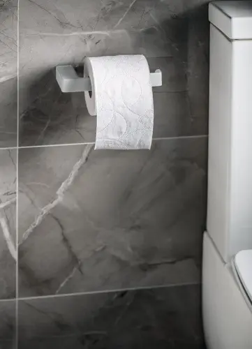 Wieszak na papier toaletowy biały mat PIRENEI PI2402 Gedy aranżacja