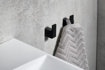 Wieszaczek czarny mat para PIRENEI PI2714 Gedy na ścianie