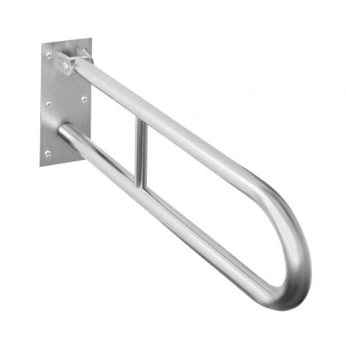Poręcz uchylna typu U 61,6 cm stal nierdzewna szczotkowana HELP 301102072 Bemeta