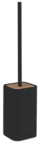 Szczotka WC do postawienia czarny mat/bambus NINFEA 133314 Gedy