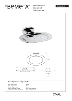 Mydelniczka owalna metalowa OVAL 118408041 Bemeta wymiary
