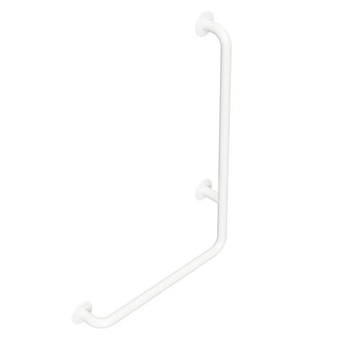 Poręcz kątowa ścienna prawa 89 x 63 cm biała HELP 301122044 Bemeta