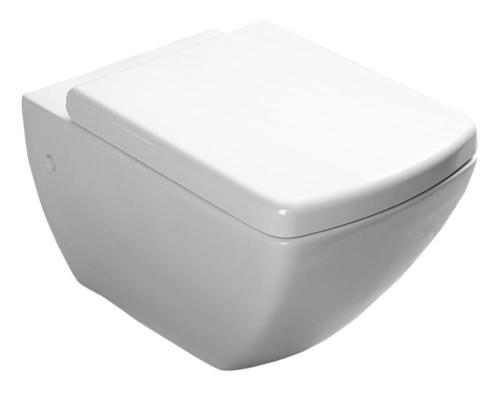 Deska WC wolnoopadająca biała SOLUZIONE 40S30700I Isvea zamontowana