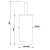 Szczotka WC do postawienia stal nierdzewna szczotkowana SIMPLE LINE GA1210 Aqualine wymiary