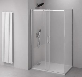 Kabina prysznicowa prostokątna 110 x 100 x 200 cm THRON  ROUND TL1110-5005 POLYSAN złożona