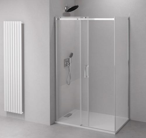 Kabina prysznicowa prostokątna 110 x 100 x 200 cm THRON  ROUND TL1110-5005 POLYSAN złożona