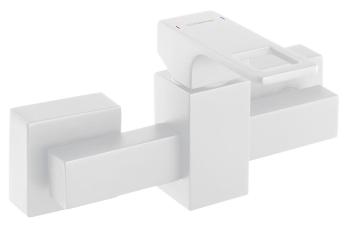 Bateria prysznicowa ścienna biały mat FORATA FT011/14 Sapho