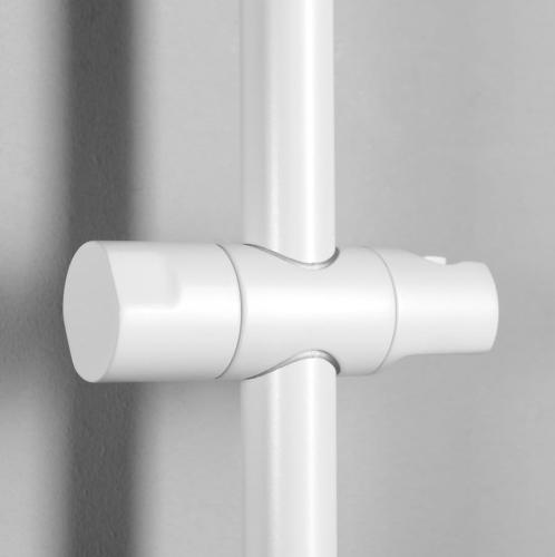 Drążek prysznicowy 70 cm biały mat SC014 Sapho z bliska
