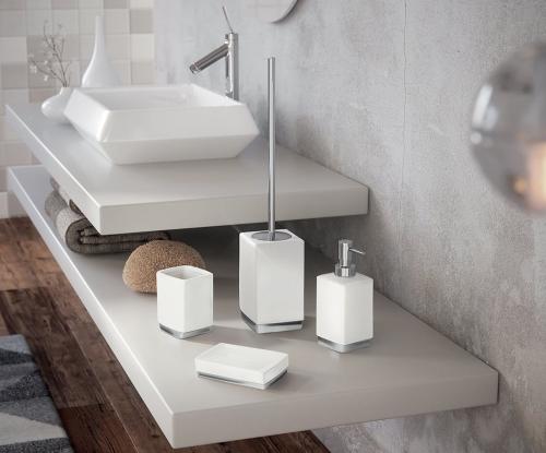 Szczotka WC do postawienia biała LUCY LY33 Gedy seria